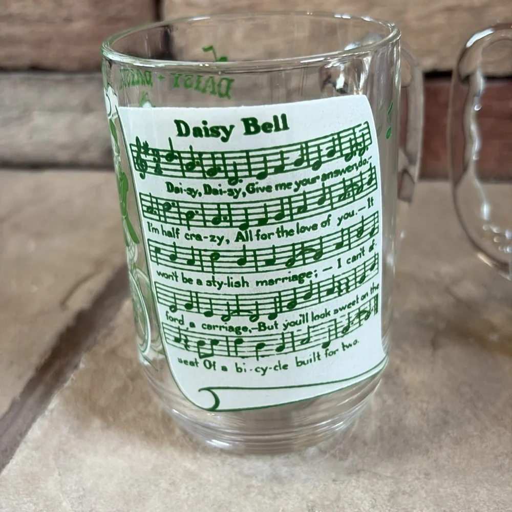 Vintage 1950s Hazel Atlas collectors glass mugs